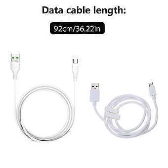 100cm USB-C/USB 5-nastainen virtajohto pikalatausdatakaapeli jatkojohto tukee 3A pikalatausta Micro-USB