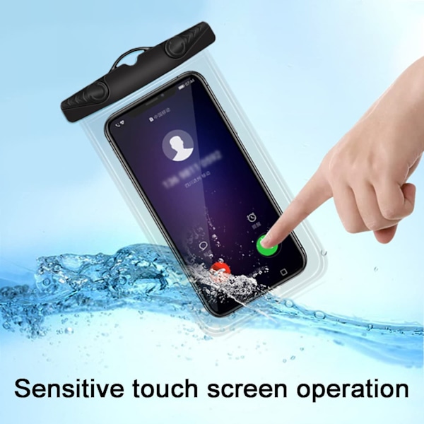 XJ-Vandtæt smartphone-pose IPX8, berøringsfølsom, 7 tommer, til strand, rejser, swimmingpool, til telefon 13, 12 Pro/XR, XS, X/8/7, S22/S20
