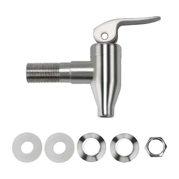 Erstatningshaner til drikkevaredispenser i rustfrit stål, vinhaner, juicehaner, tappehane til øl, vanddispenser til ølfad (16 mm)
