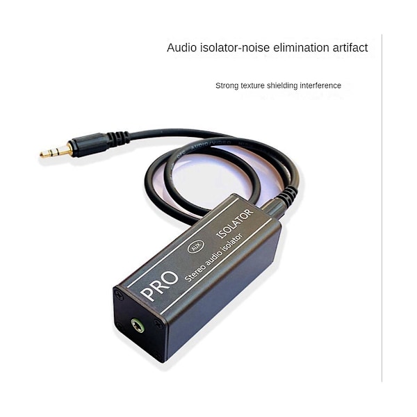 XJ-3.5mm Audio Isolator Audio Kabel Høyttaler Linje Isolator For Bil Stereo Gullbelagt Plugg Stabil Overføring