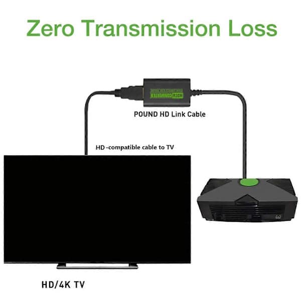 Til Xbox til HDMI-kompatibel konverter digital video lydadapter