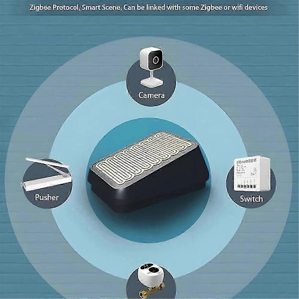 Zigbee Smart Regnsensor for Utendørs Trådløs Regndeteksjon Vanntett, Zigbee Hub Kreves, Linkag