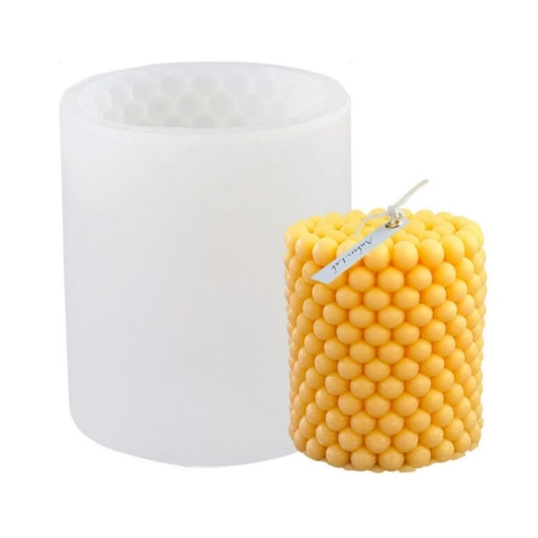 XJ-Lysform Små bobler silikone 7.5 cm Hvid