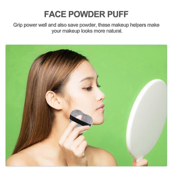 Hjerteformet Makeup Puff til Ansigts 8stk Løst Pudder Makeupværktøj