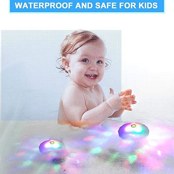 Flytande LED-lampa för utomhusspa, pool, badkar