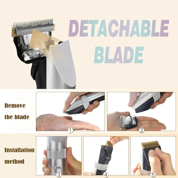 Grossist Professionellt Blad Passar Panasonic Trimmerklippare ER-GP80, ER1611, ER1512, ER1511, ER1510 ER1610, ER160, ER153, ER152, ER151