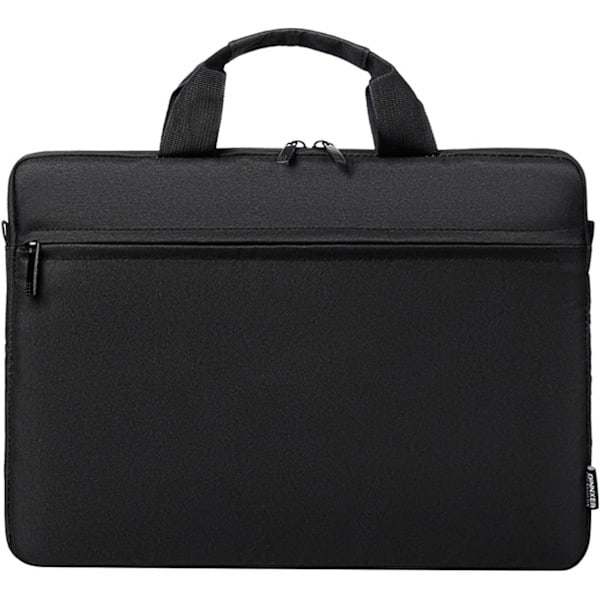 Klassisk laptop taske, slank dokumentmappe, vandafvisende, skumpolstret, antikollisionsbeskyttelse, 15,6 tommer