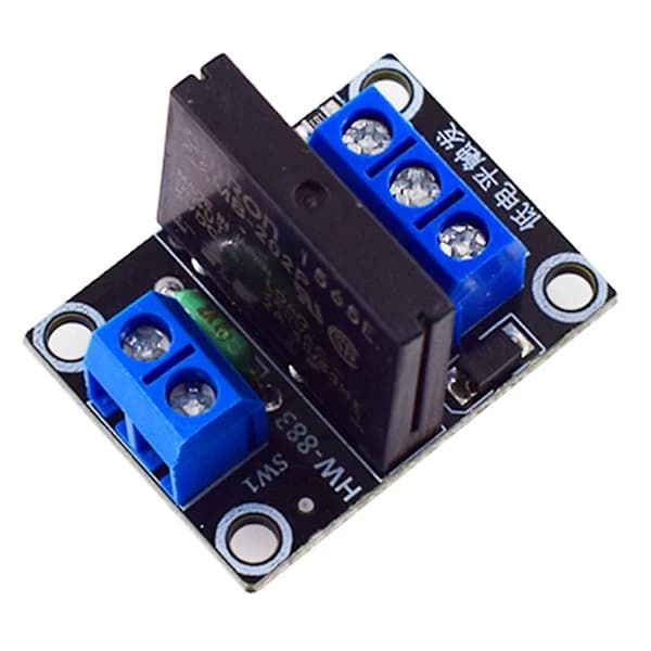 -883 1-kanals 5V Lavnivå Solid State Relémodul med Sikringer Solid State Relé 250V2A