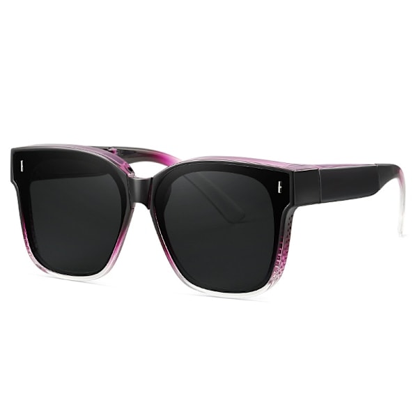 Foldbare Suncovers Solbriller Ovenpå Briller Sort/Pink sort black