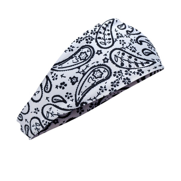 Hårband Kvinna Bred Elastisk Mjuk 4-pack, Pannband Tryckt