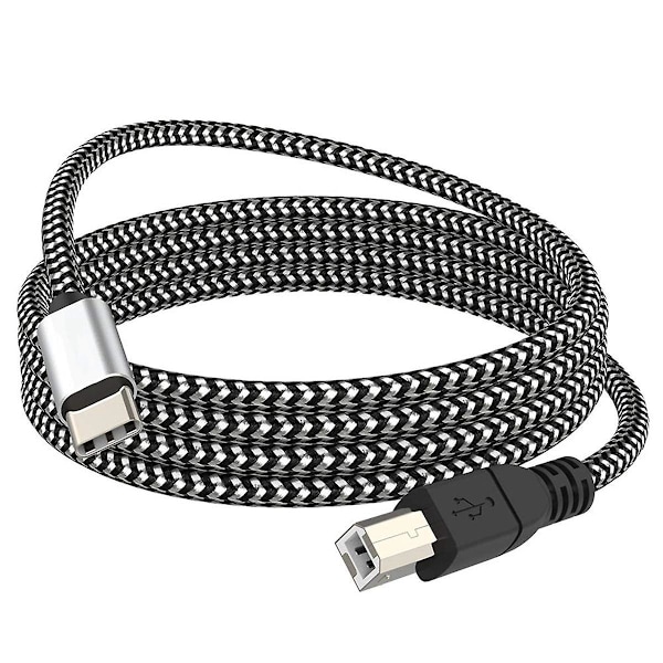 XJ-Type C - Midi-kaapeli USB C - USB B 2.0 -tulostinkaapeli Tulostin Skannerijohto Aio:lle, , , Tulostimille An