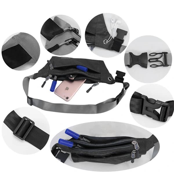 Hundkoppel Handsfree med Midjeväska
