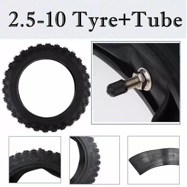 Däck- och slangset 2.50-10 2.50x10 för CRF50 XR50 PW50
