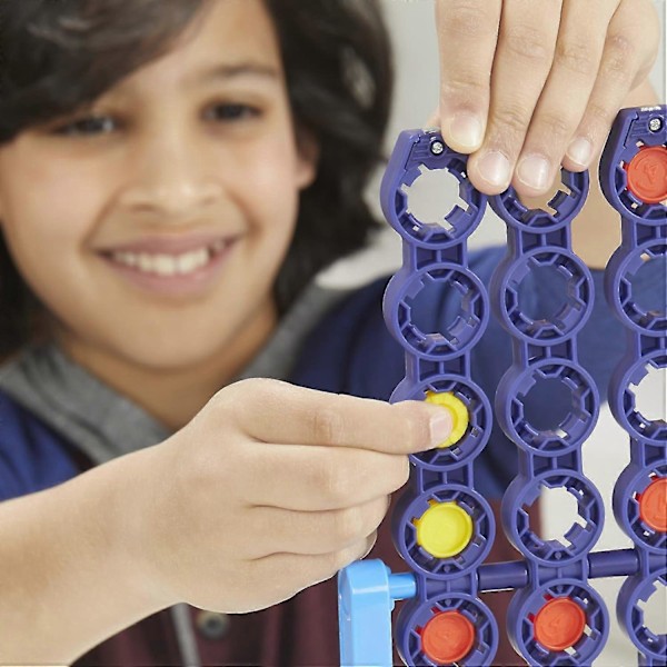 XJ-Connect 4 Spin Spillsett Tradisjonelt familiespill Morsomme brettspill Strategileker for barn
