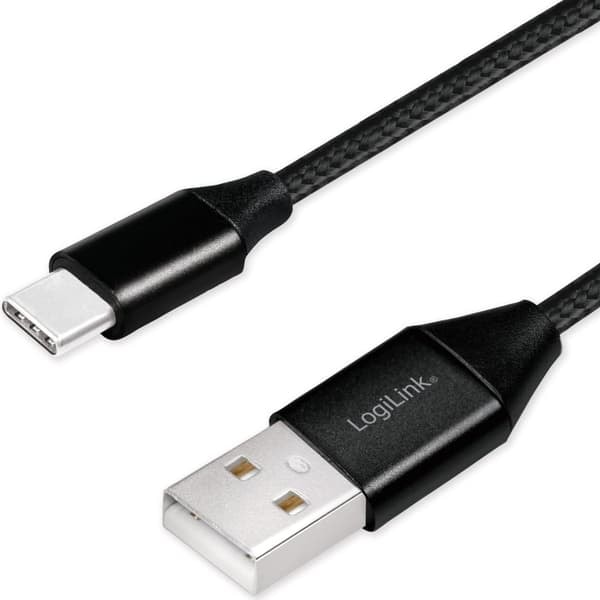 XJ-USB-USB-C Lade-/synkroniseringskabel USB 2.0 15W 0,3m Tekstil