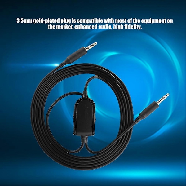 XJ-Lydkabel for Logitech Astro A10 A40 A30 A50 Headset med Tuning