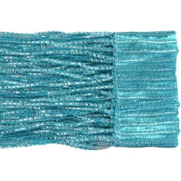 Pompon-gardiner 100 x 200 cm, romdelere med pomponer, egnet for dører, vinduer, hjem, dekorasjon, arrangementer, dekorasjon (farge hu)