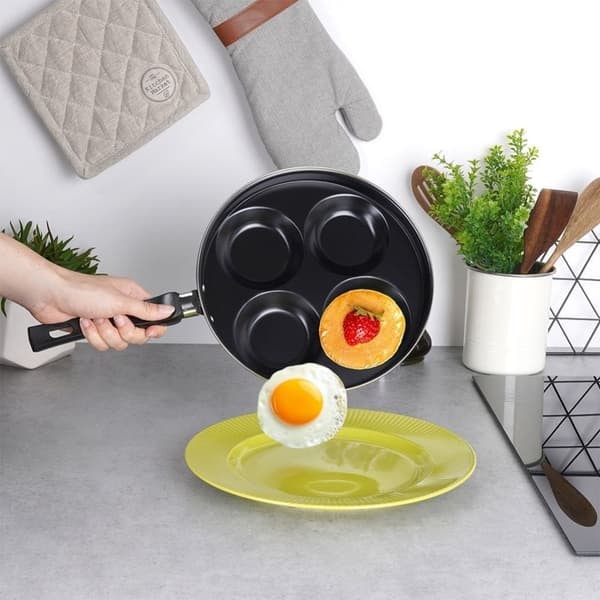 XJ-Granitpande 25 cm, 4 huller, non-stick, induktion