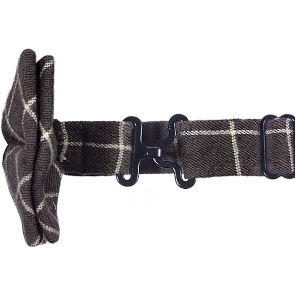 XJ-Herrar 12x6cm Ruudullinen Puuvillaperhosrusetti Säädettävä Käyttövalmis