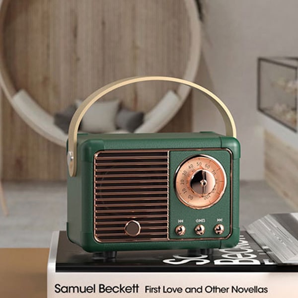 XJ-Retro Bluetooth-kaiutin, vintage-sisustus, pieni langaton Bluetooth-kaiutin, söpö vanhanaikainen tyyli
