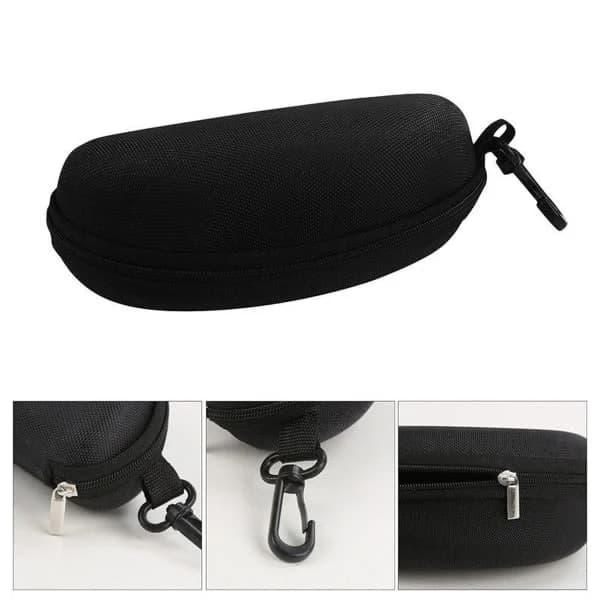 Eyeglass Case with 2 Zippers, Hard Case, Storage Box