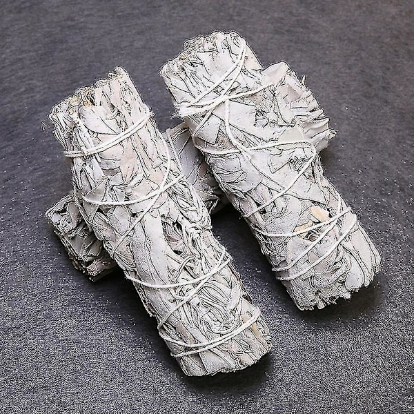 Valkoisen salvian kimput, 10 cm:n salviasavukkeet kodin puhdistukseen, suitsukkeeksi, meditaatioon ja rituaaleihin