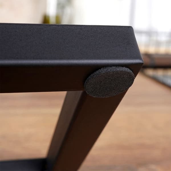 XJ-Vinstativ for 6 flasker i svart metall og LOFT-stil