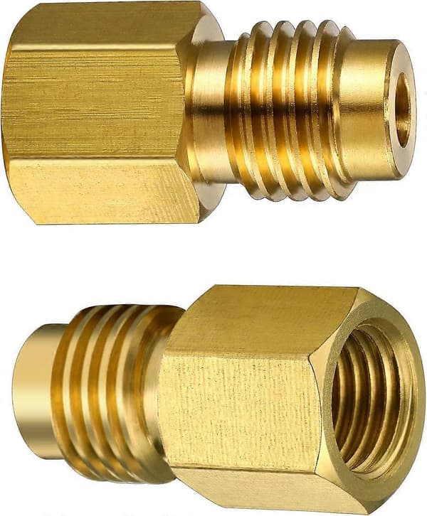 1/4 til 1/2ACME 1/2acme til 1/4 Adapter R134a Kølemiddelkonverter, 4-pak