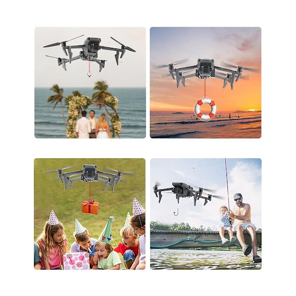 XJ-Thrower Airdrop Leveringssystem Drone Dropper For 3 Fiskeagn Vielsesring Gavelevering(b)