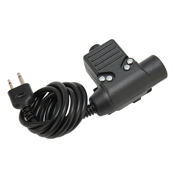 XJ-MH U94 PTT-adapter Förstärkt PU-kabel Push-to-Talk Militär adapterkabel med 2-stiftskontakt för Vertex för ICOM-radio