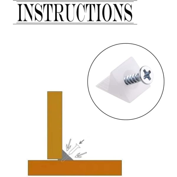 80 Repair Wedges, Corner Drawer Brackets, Drawer Stabilizers