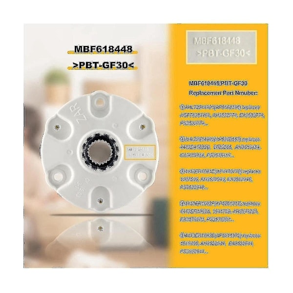 Vaskemaskin Trommel Aksel Nav MBF618448 Kompatibel med LG Vaskemaskin Trommel Aksel Nav 4413er1001c 4413er1002a 4413e