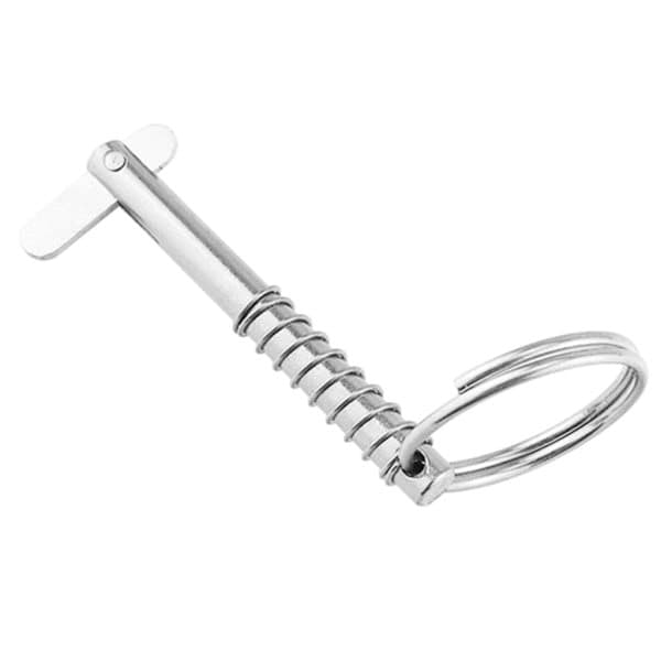 Quick Release Springstift Quick Release Pin 316 rustfrit stål Bimini topstift Marine med trækkringe Båddele Hardware 5x76mm