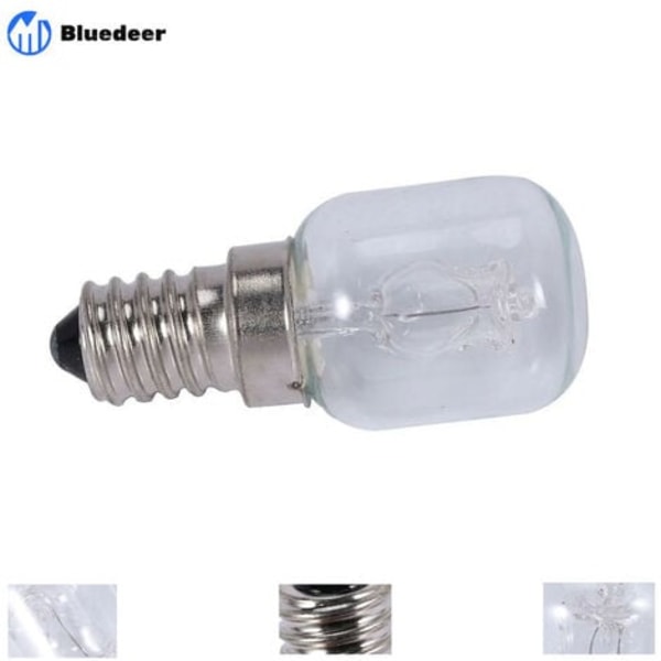 2x E14 Højtemperatur Pære 500 Grader 25w Halogen Pære Ovnpære-subaoe