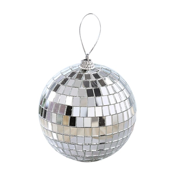 XJ-6/12 kpl Mini Discopallo Juhlakoristeet Hopea Mini Muovikoristeet Pienet Discopallot (YJD) Hopea
