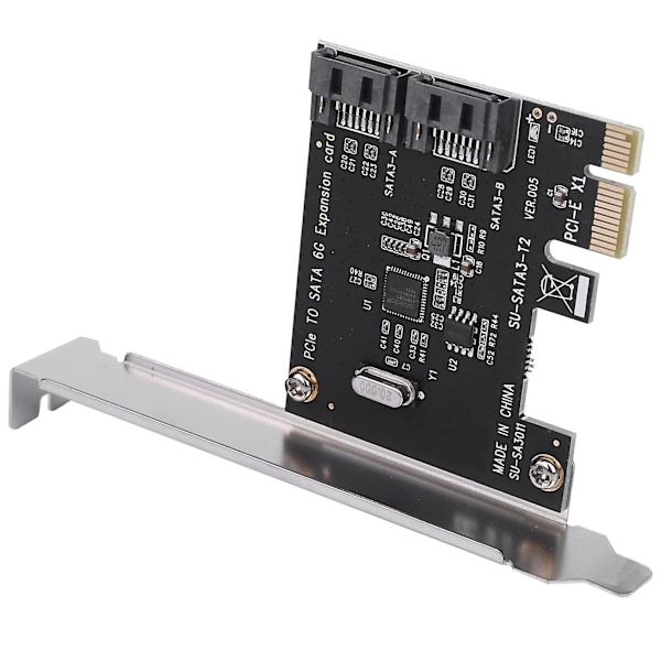 XJ-2x Pcie Pci Express - Sata3.0 2-porttinen Sata Iii 6g Laajennusohjainkorttisovitin
