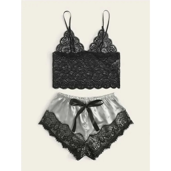 Sovkläder för kvinnor Lounge Satin Siden Pyjamas Set Dam Topp Byxor Blommig Tryckt Sovkläder Höst Pyjamas Hemmakläder Nattkläder