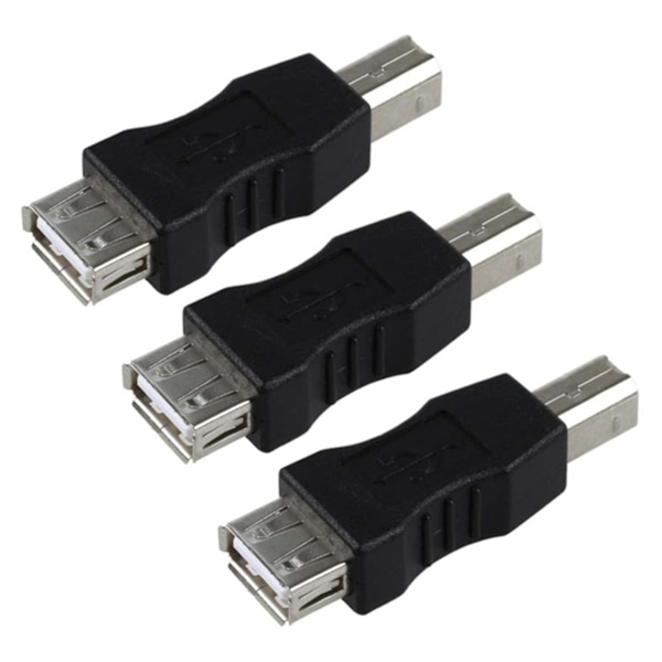 XJ-3x USB Type A Naaras - USB Type B Uros -sovitin