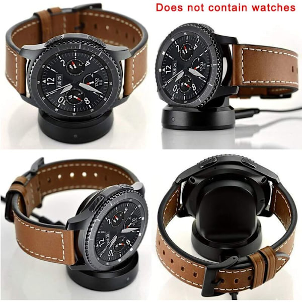 Rask trådløs lader for Samsung Gear S3 Frontier S2 Klokke Rask trådløs lader for Samsung Galaxy Watch USB-kabel