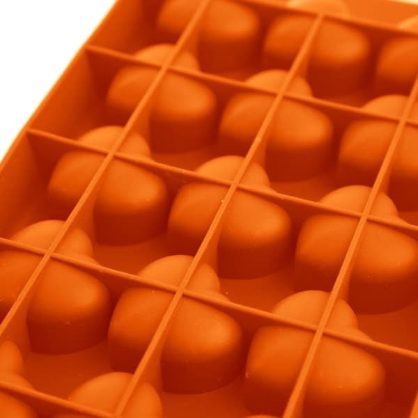 XJ-Orange Silikonform for Hjerteformede Praliner