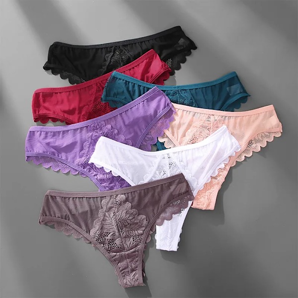 FINETOO 1kpl Naisten Seksikkäät Pitsiset G-string Alushousut Seksikkäät S-XL Läpinäkyvät Tyttöjen Stringit Pehmeät Alusvaatteet Pikkuhousut Femme Intiimivaatteet