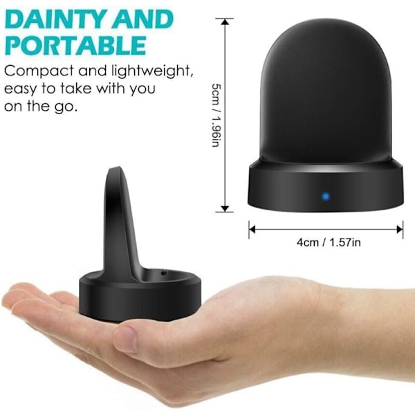Rask trådløs lader for Samsung Gear S3 Frontier S2 Klokke Rask trådløs lader for Samsung Galaxy Watch USB-kabel