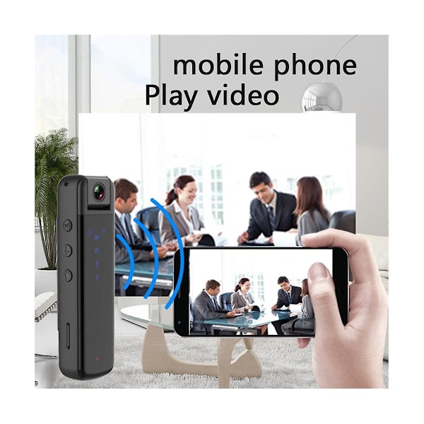 XJ-1080p HD Mini Wifi Opptaker Kamera Bevegelseskamera Utendørs Kamera Håndhevelsesopptaker Sikkerhetskropp