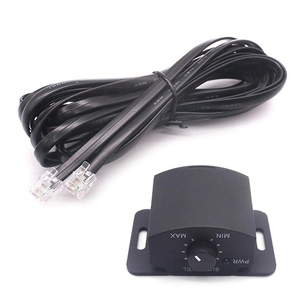 XJ-Forsterker Erstatning Bassvolumkontroll Fjernkontroll 6Pin Subwoofer Fjernkontroll Volumjustering Kontrollknapp (YJD)