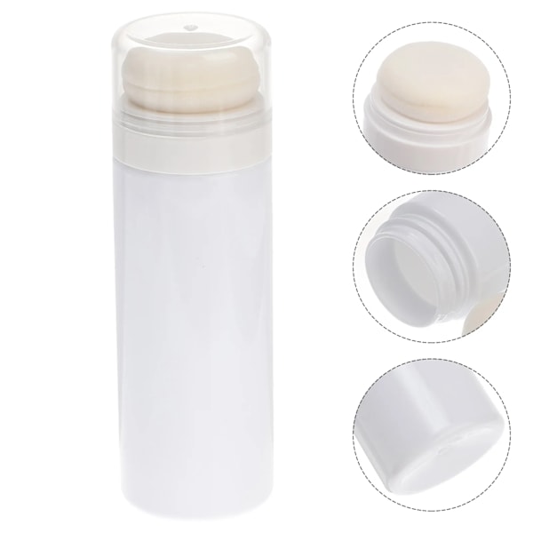 Puderpuffflaska för babypuder Lös Puderflaska Talkpuderflaska Lös Puderflaska för Reseförvaring Puder (Lock, Slumpmässig Färg)
