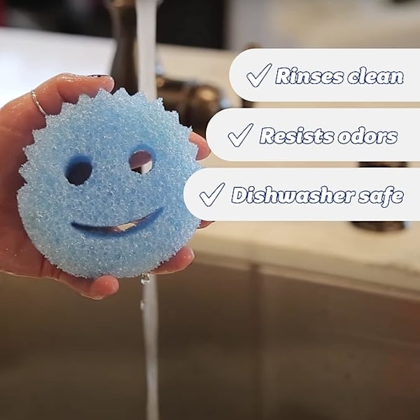 Scrub Daddy SDC3CTX12 Svamp, 3-pack, Flerfärgad