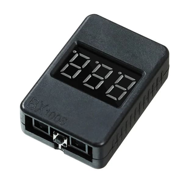 2st Batterispänningsmätare Testare Lipo VIT Vit[XJ]