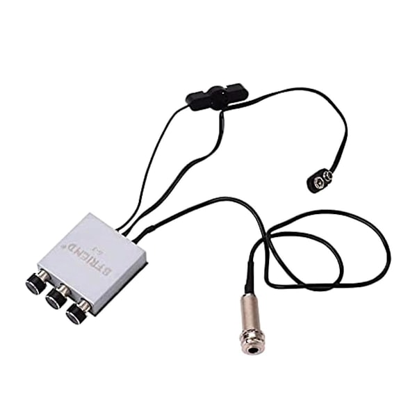 XJ-Gitarr Förförstärkare Pickup Akustisk Folk Klassisk Gitarr Piezo Pickup Förförstärkare Mikrofon