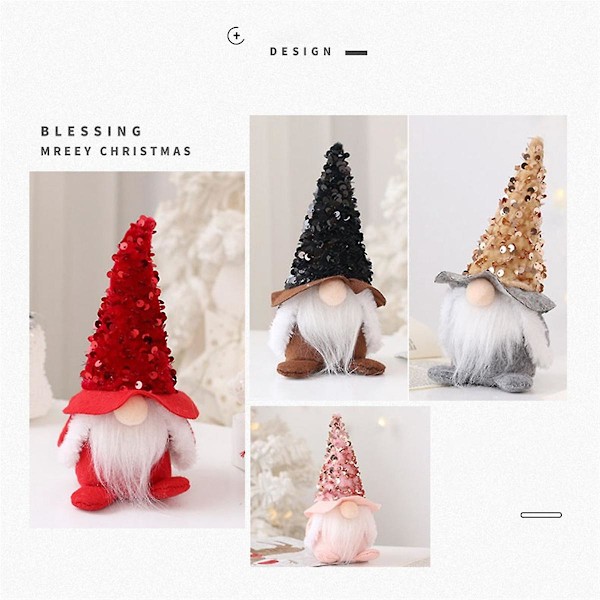 18 cm Tonttu Joulu Kasvoton Nukke Hyvää Joulua Kodin Koristelu Navidad Natal Lahja Uudelle Vuodelle