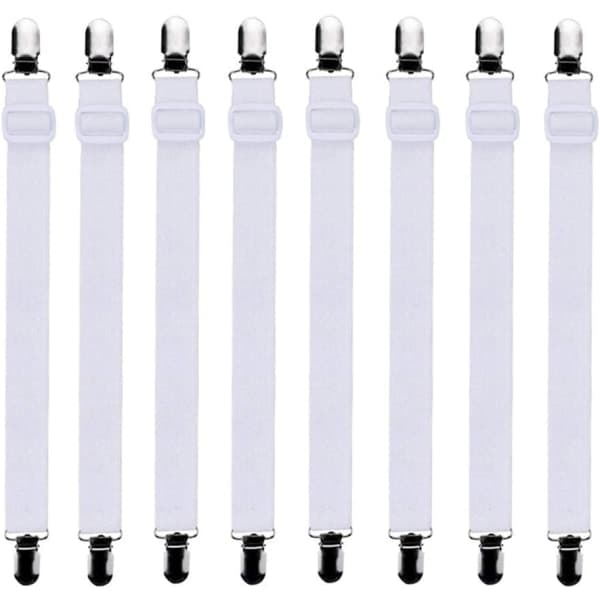 8 Pieces (65 x 2.5 cm) Adjustable Sheet Straps, Advertising